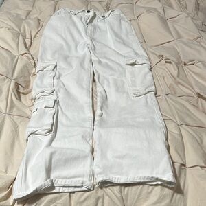 White Cargo Pants